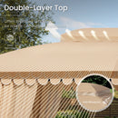 PHI VILLA 10’x13’ Patio Affordable Gazebo with Mosquito Net