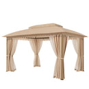 PHI VILLA 10’x13’ Patio Affordable Gazebo with Mosquito Net
