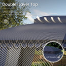 PHI VILLA 10’x13’ Patio Affordable Gazebo with Mosquito Net