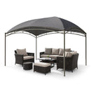 PHI VILLA 10’x13’ Patio Curved Gazebo Outdoor Arc Top Canopy