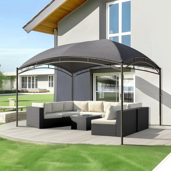 10'x13' Garden Curved Gazebo Outdoor Arc Top Canopy