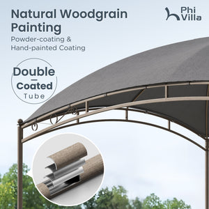 10'x13' Garden Curved Gazebo Outdoor Arc Top Canopy