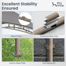 PHI VILLA 10’x13’ Patio Curved Gazebo Outdoor Arc Top Canopy