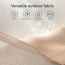 PHI VILLA 10ft 3 Tier Auto-tilt Patio Vented Umbrella with LED Lights