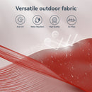 PHI VILLA 10ft 3 Tier Auto-tilt Patio Vented Umbrella with LED Lights