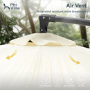 PHI VILLA 10ft Banana Parasol Umbrella Outdoor Offset Umbrella