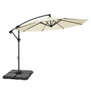 PHI VILLA 10ft Banana Parasol Umbrella Outdoor Offset Umbrella