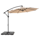 PHI VILLA 10ft Banana Parasol Umbrella Outdoor Offset Umbrella