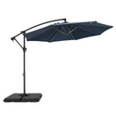 PHI VILLA 10ft Banana Parasol Umbrella Outdoor Offset Umbrella