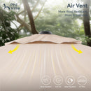 PHI VILLA Cantilever Umbrella - 360° Rotation & 7-Tilt Adjustable