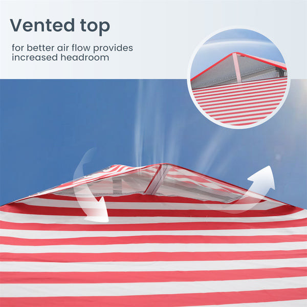 10'x10' Pop Up Portable Canopy Tent with Wheeled Bag