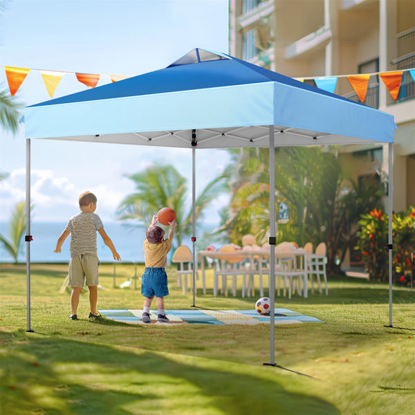 10'x10' Pop Up Portable Canopy Tent with Wheeled Bag