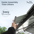 10x20ft Easy Assembly Metal Carport