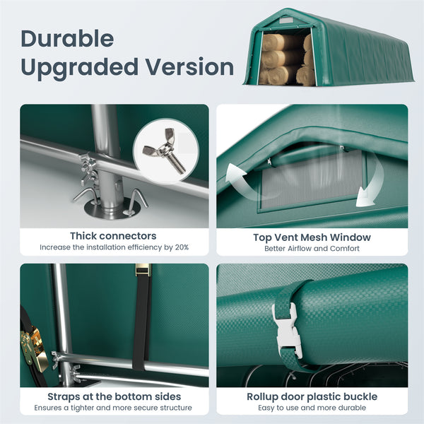 Multi-Sized PE Storage Tent for Vehicles and Farm