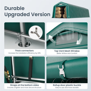 Multi-Sized PE Storage Tent for Vehicles and Farm