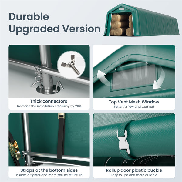 Multi-Sized PE Storage Tent for Vehicles and Farm