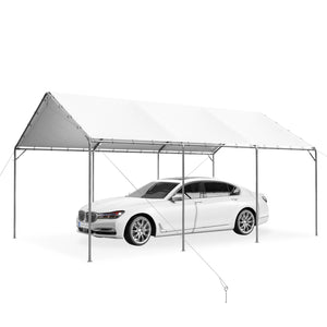 12X20ft PE Carport Height Adjustable Car Storage
