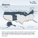 12x30ft 2 Car Metal Carports