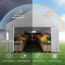 Phi Villa 13'x26' Outdoor Vendors Tent with Removable Sidewall