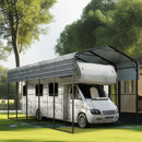 14x25ft Metal RV Carports and Shelters-Dimensions detail