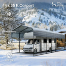 14x35ft Metal RV Carports and Shelters