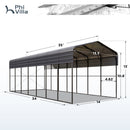 Multi-Sized Metal RV and Camper Carports