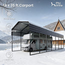 Phi Villa 14x35FT Metal RV and Camper Carports