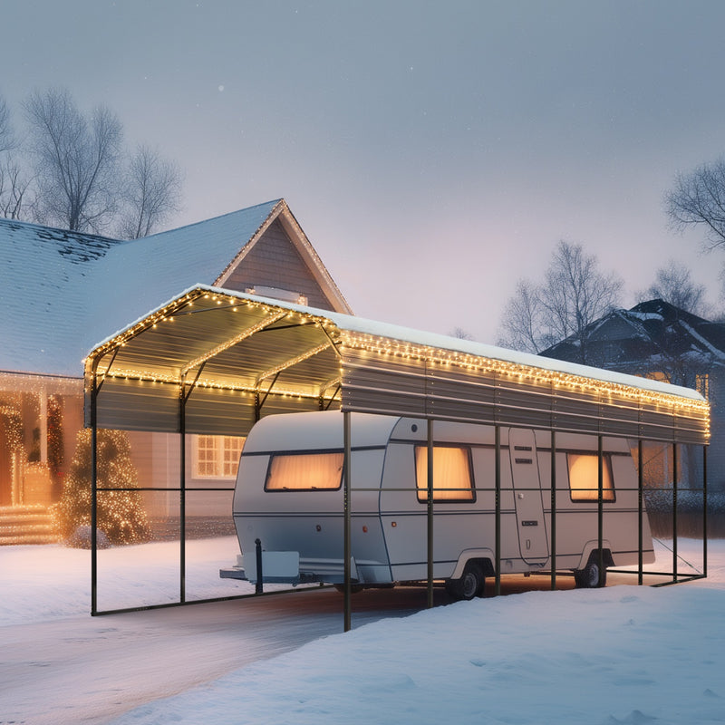 Multi-Sized Metal RV and Camper Carports