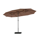 PHI VILLA 15ft 11-Color Double-Sided Patio Extra Large Twin Umbrella