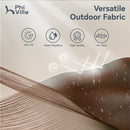 PHI VILLA 15ft 11-Color Double-Sided Patio Extra Large Twin Umbrella