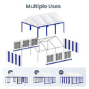 Phi Villa Heavy Duty Party Tent Wedding Event Shelter with Removable Sidewalls