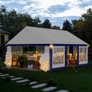Phi Villa Heavy Duty Party Tent Wedding Event Shelter with Removable Sidewalls