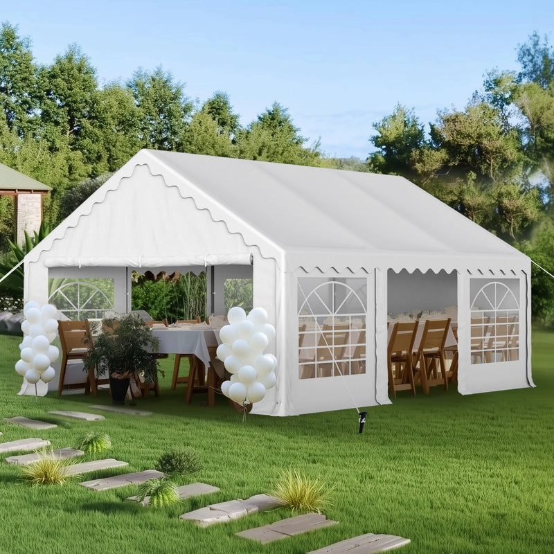 Phi Villa Heavy Duty Party Tent Wedding Event Shelter with Removable Sidewalls
