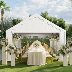 Heavy Duty Party Tent Wedding Event Shelter with Removable Sidewalls