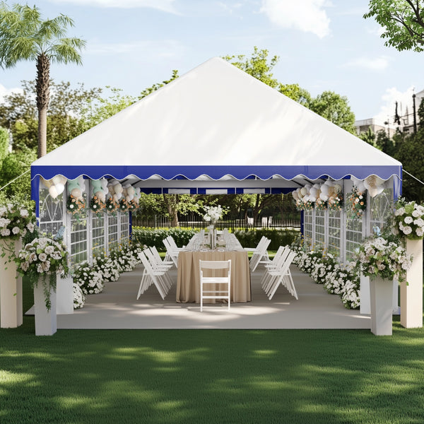 Heavy Duty Party Tent Wedding Event Shelter with Removable Sidewalls
