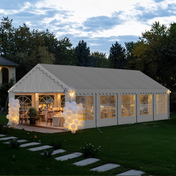 Heavy Duty Party Tent Wedding Event Shelter with Removable Sidewalls
