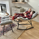 Phi Villa 2-Piece Rattan Lounge Chair with Ottomans