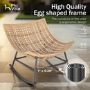 Phi Villa 2-Piece Rattan Lounge Chair with Ottomans