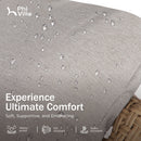 Phi Villa 2-Piece Rattan Lounge Chair with Ottomans