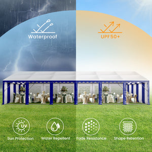 Heavy Duty Party Tent Wedding Event Shelter with Removable Sidewalls