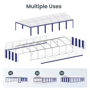 Heavy Duty Party Tent Wedding Event Shelter with Removable Sidewalls