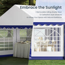 Phi Villa Heavy Duty Party Tent Wedding Event Shelter with Removable Sidewalls