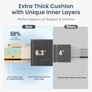 Oversized Modern Outdoor Couch with Leather Armrest and Coffee Table