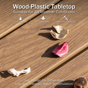 4-Seater Budget-Friendly Bohemian Wicker and Wood Garden Sofa Set