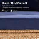 4-Seater Budget-Friendly Bohemian Wicker and Wood Garden Sofa Set