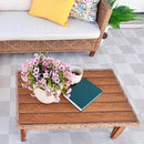 4-Seater Budget-Friendly Bohemian Wicker and Wood Garden Sofa Set