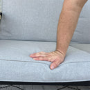 5-Seater Modern Sling and Metal Outdoor Sofa Set