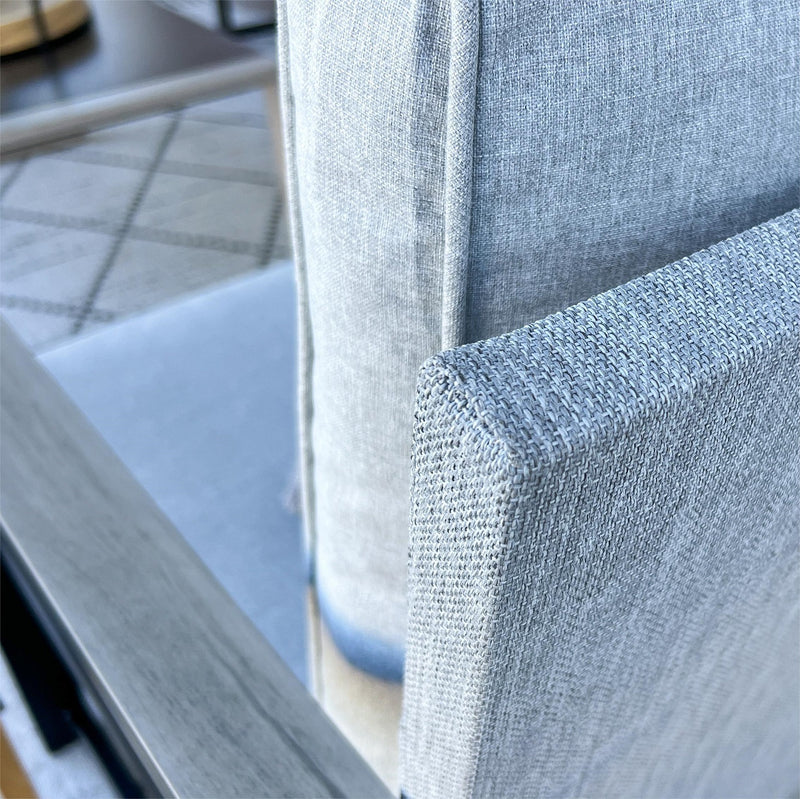 PHI VILLA 5-Seater Modern Textilene and Metal Outdoor Sofa Set
