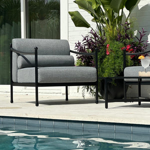 Oversized Aluminum Outdoor Couch with Loveseat and Coffee Table