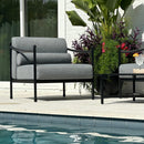 Oversized Aluminum Outdoor Couch with Loveseat and Coffee Table